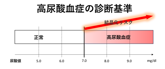 ●画像（高尿酸血症の診断基準）